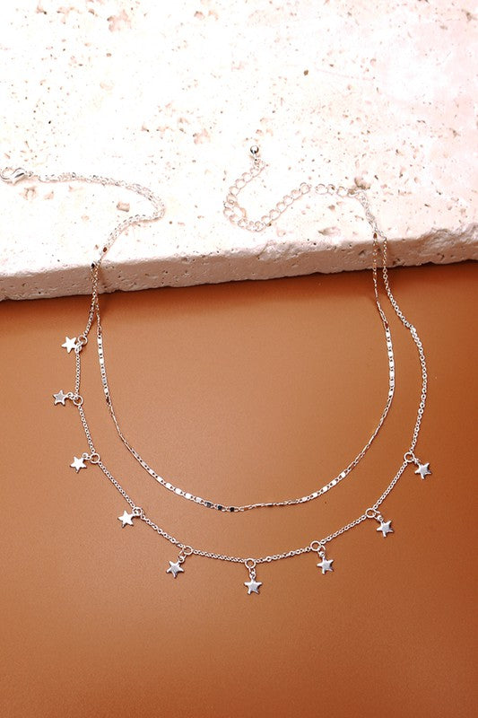 Double Layer Star Necklace