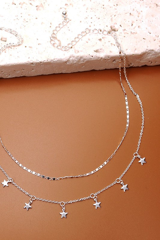 Double Layer Star Necklace