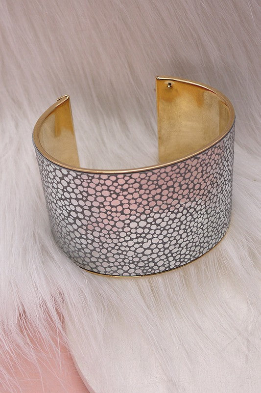 Faux Leather Cuff Bracelet