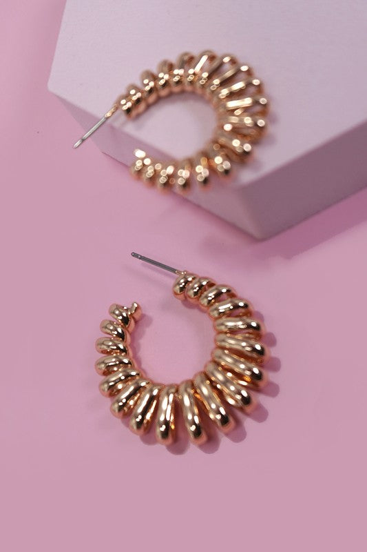 Classic Coiled Hoop Earrings