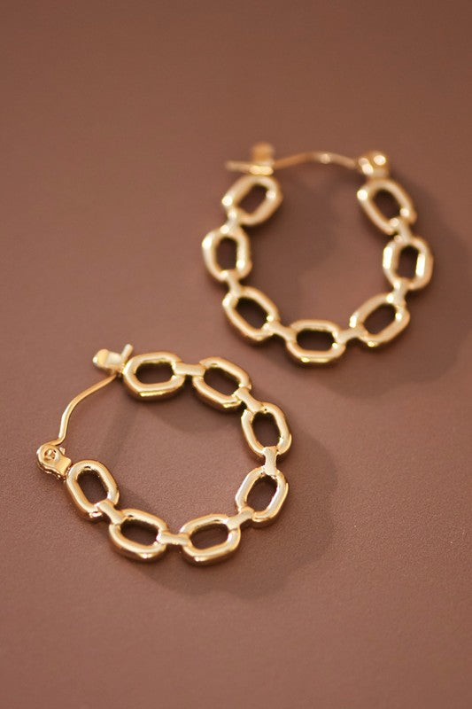 Chain Hoop Earrings