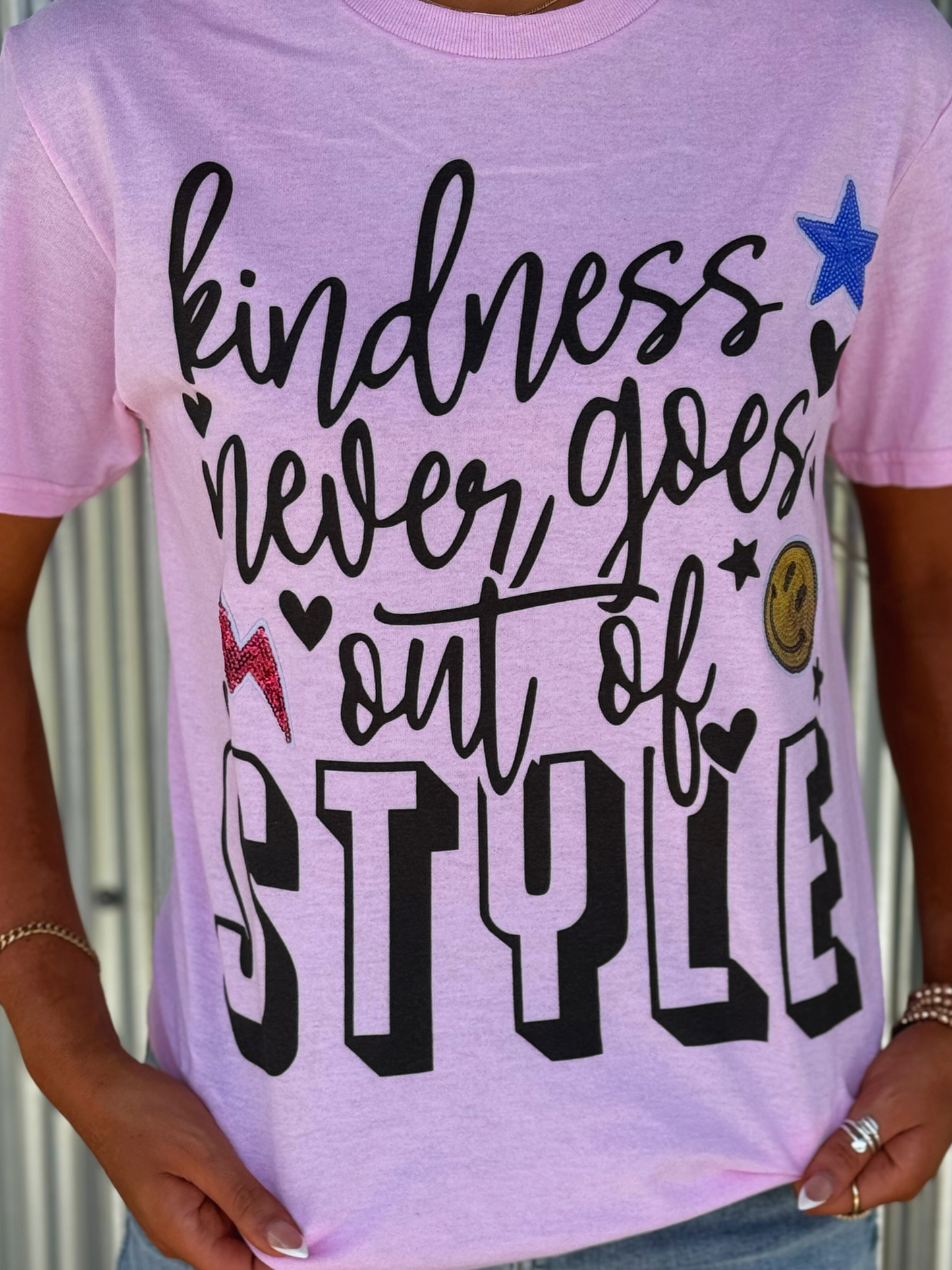 Kindness Never Goes Out of Style Sequin T-Shirt