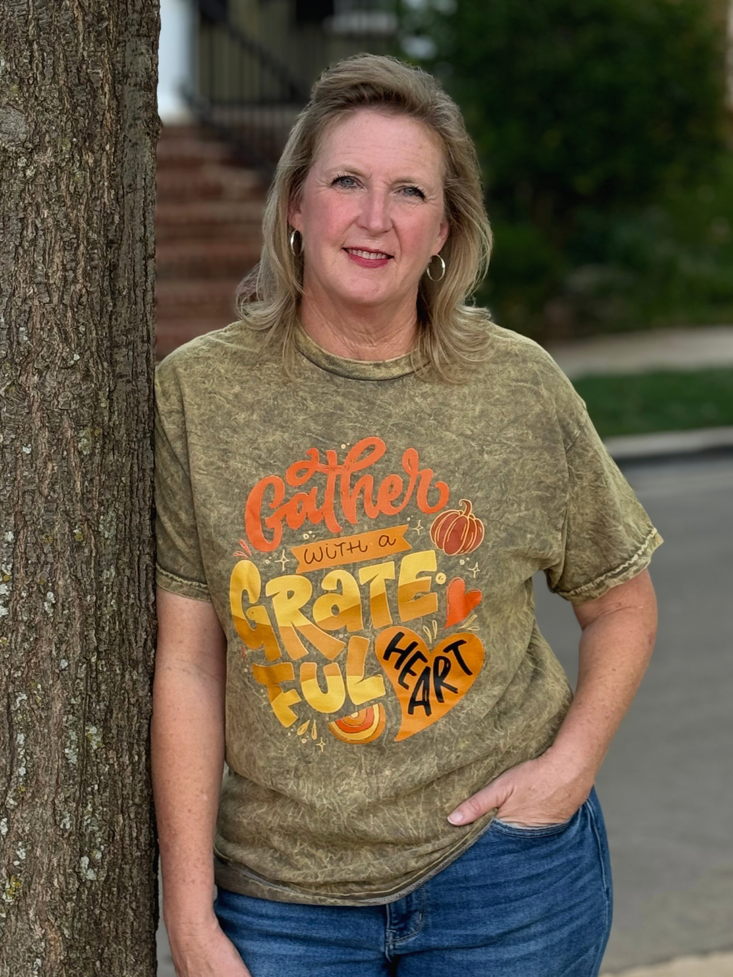 Gather With A Grateful Heart T- Shirt