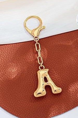 Bubble Letter Monogram Charm