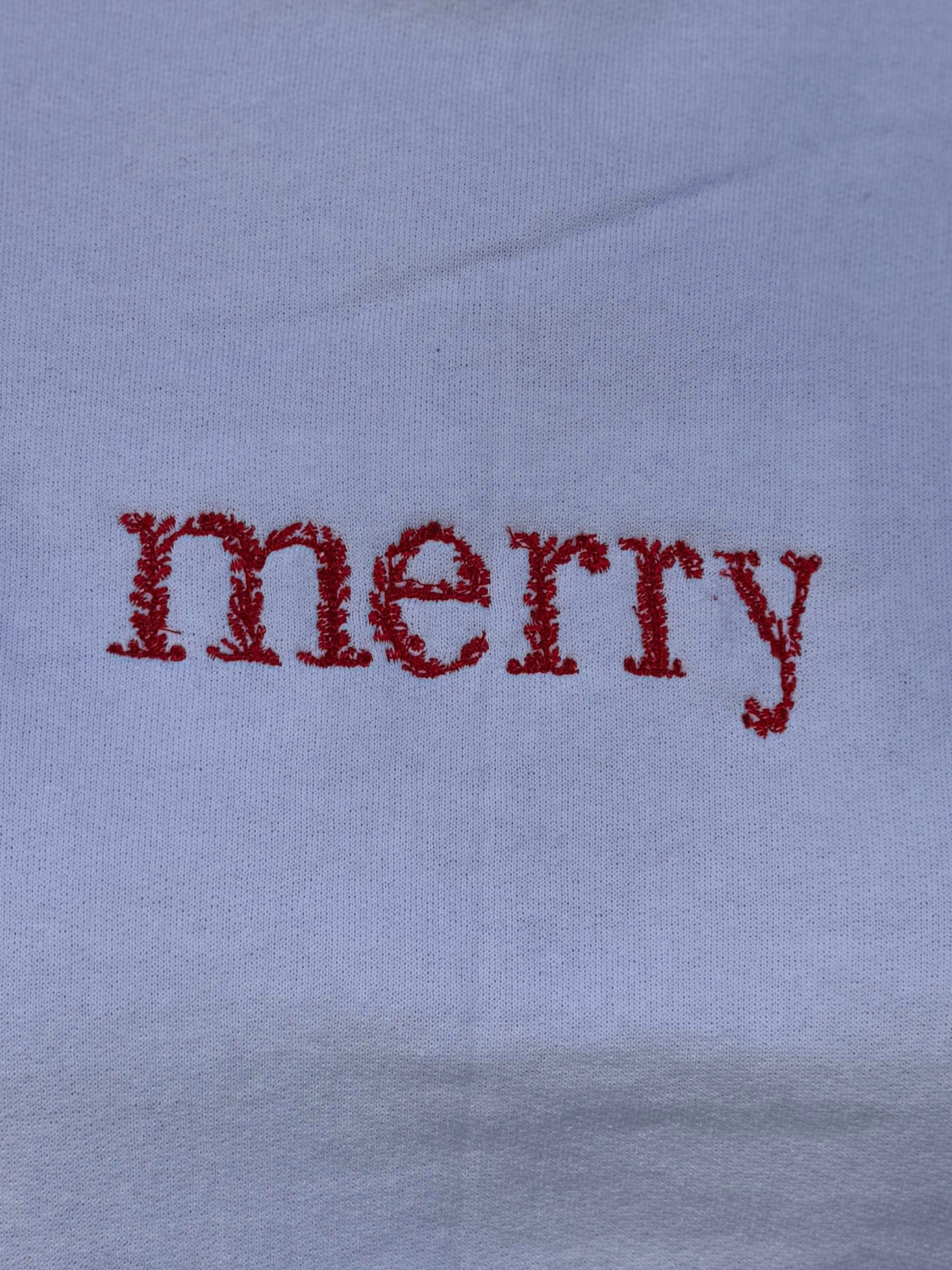 Merry Embroidered Sweatshirt