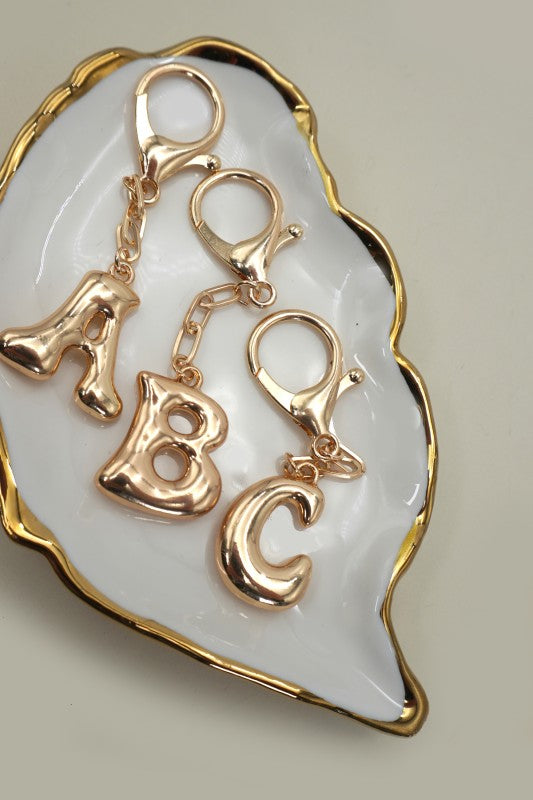 Bubble Letter Monogram Charm
