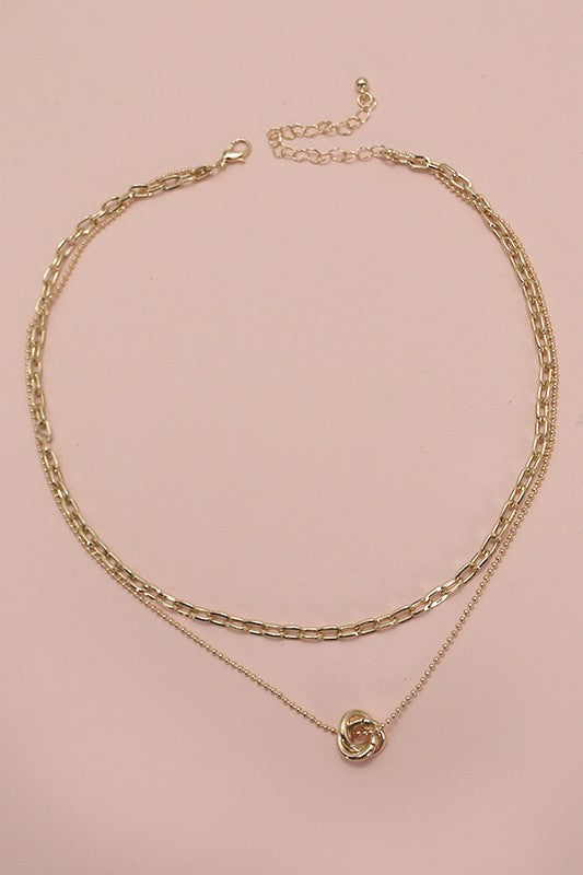 Disc Layer Necklace
