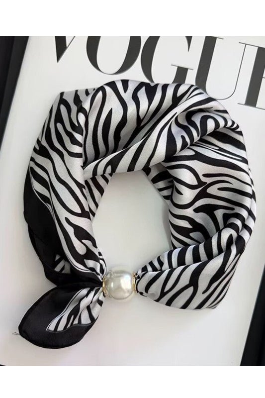 Magnetic Pearl Scarf Necklace