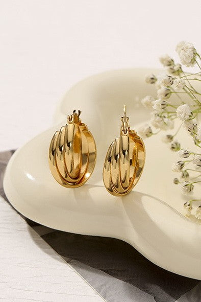 Triple Oval Hoops