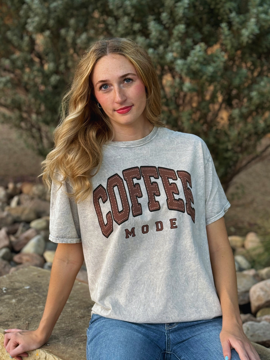 Coffee Mode Mineral Washed T-Shirt