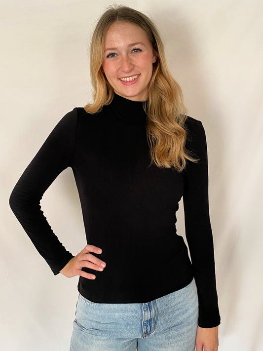 Turtle Neck Long Sleeve Top