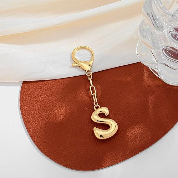Bubble Letter Monogram Charm