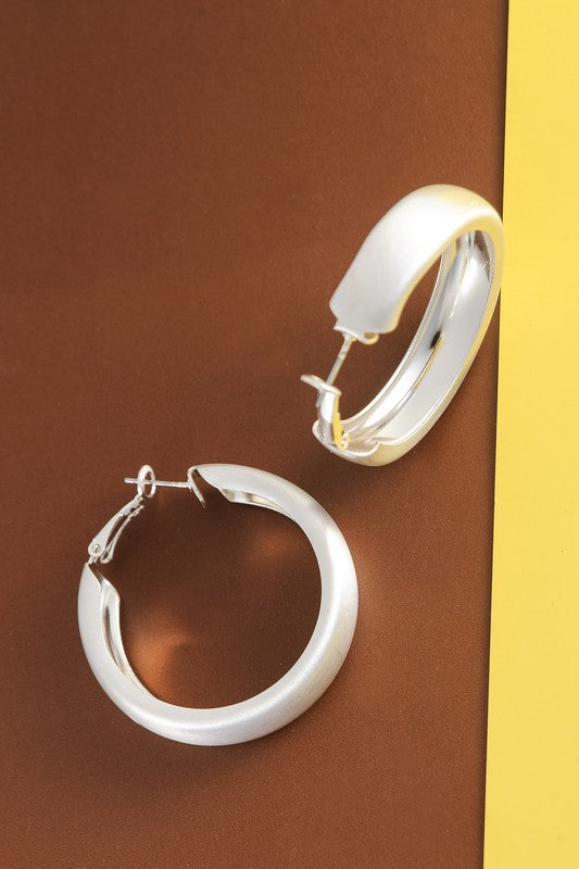 Classic Wide Hoop Earrings