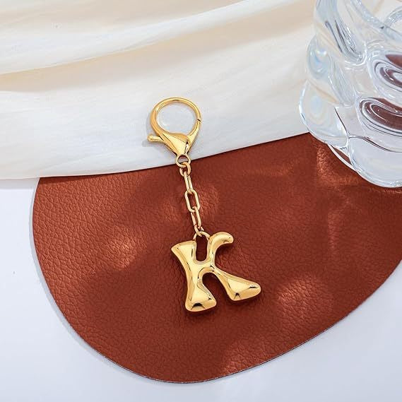 Bubble Letter Monogram Charm