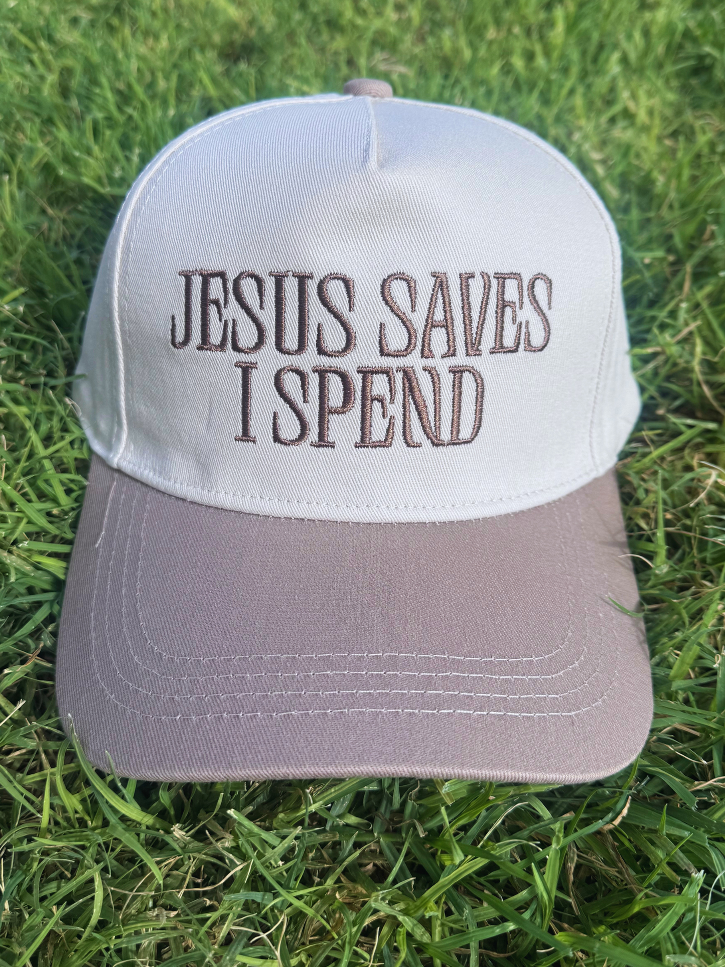 Jesus Saves I Spend Cap
