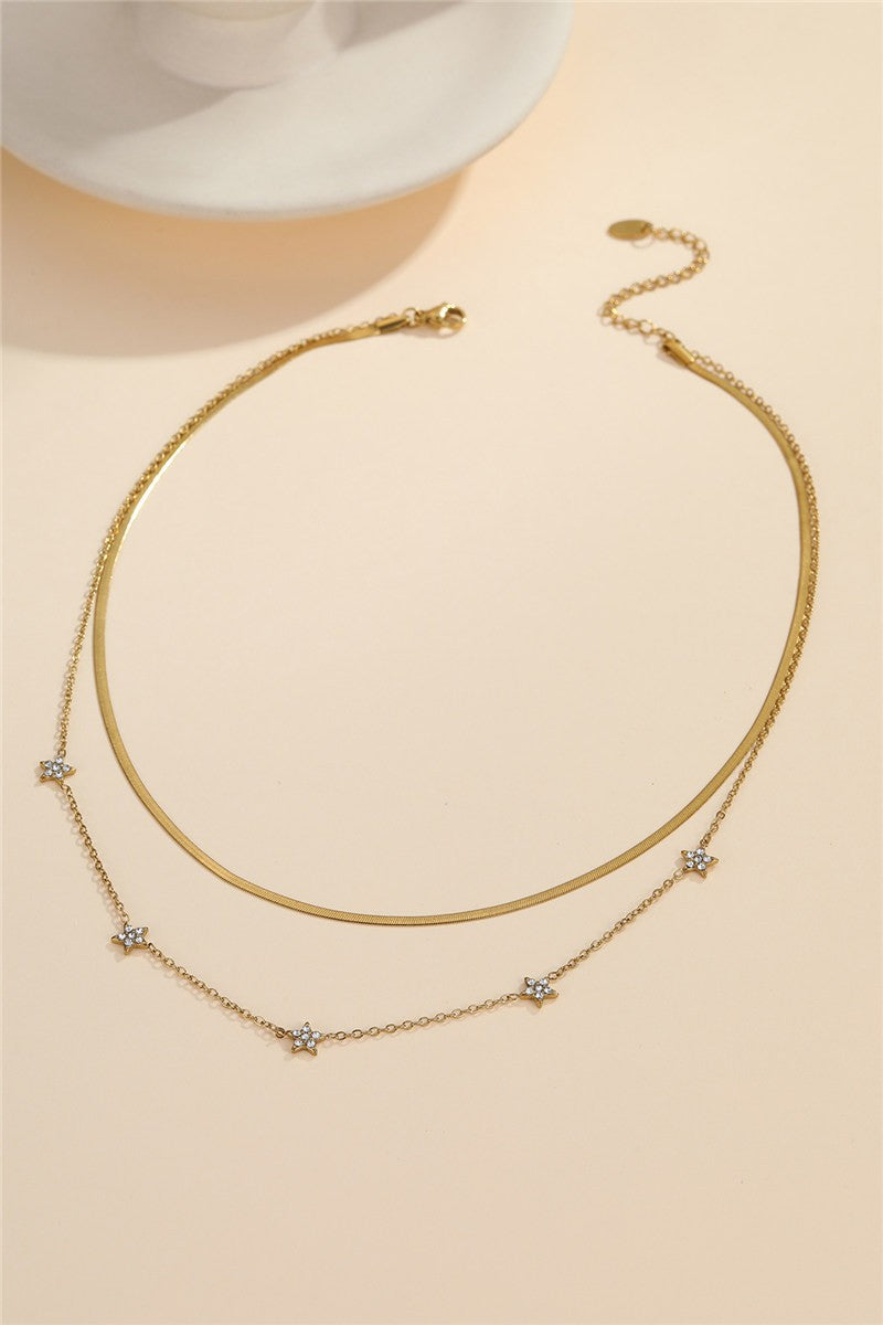 Flower Layered Necklace
