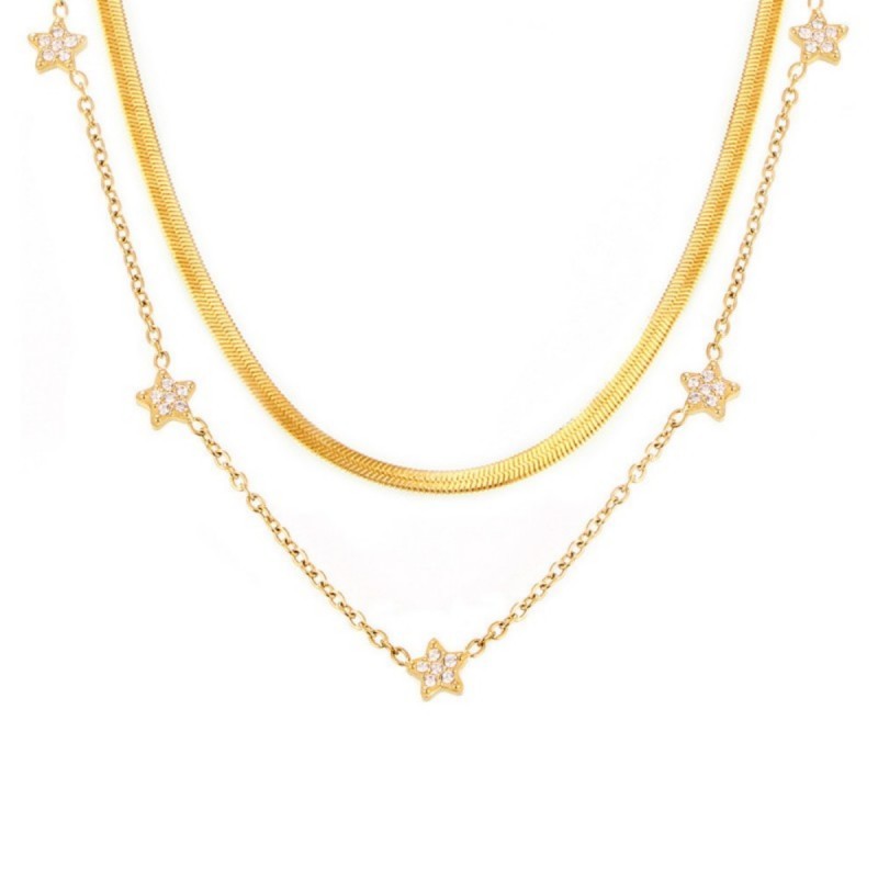 Flower Layered Necklace