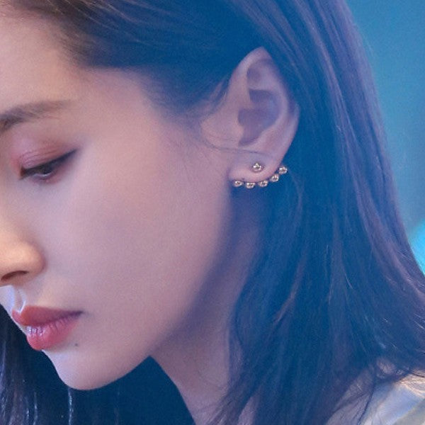 Stud Jacket Earrings