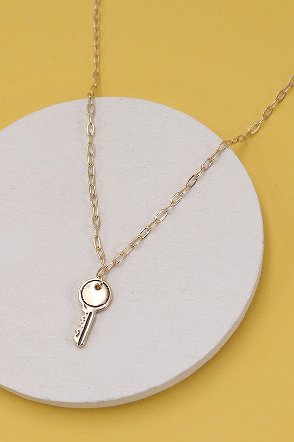 Mini Key Link Chain Necklace