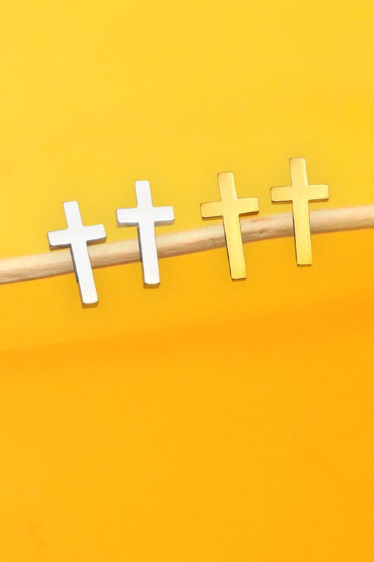Cross Stud Earrings