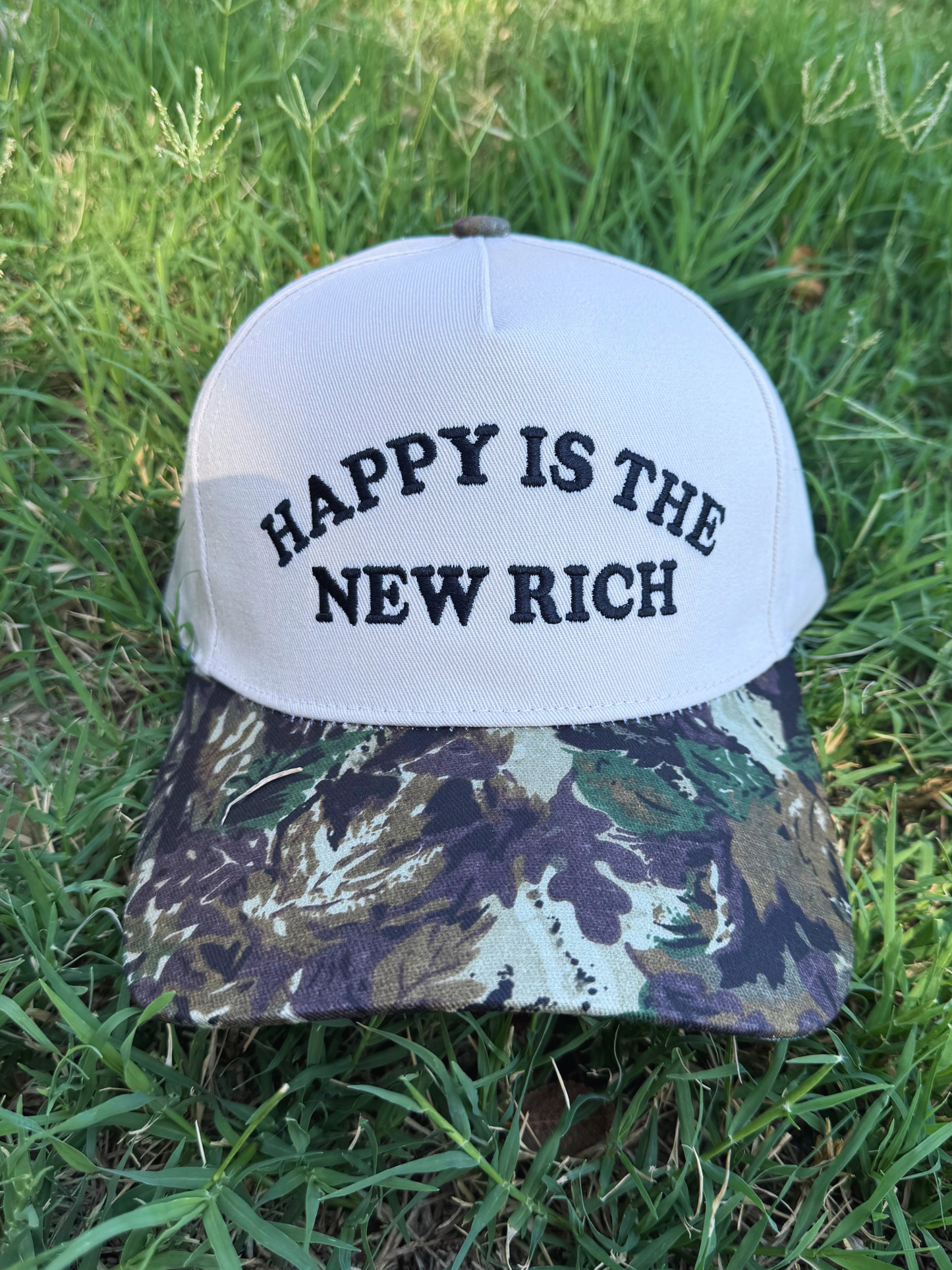 Happy Is The New Rich Cap