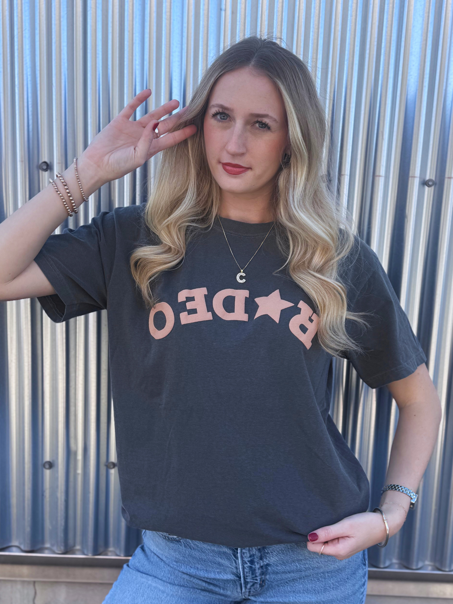 Upside-Down Rodeo Puff T-Shirt