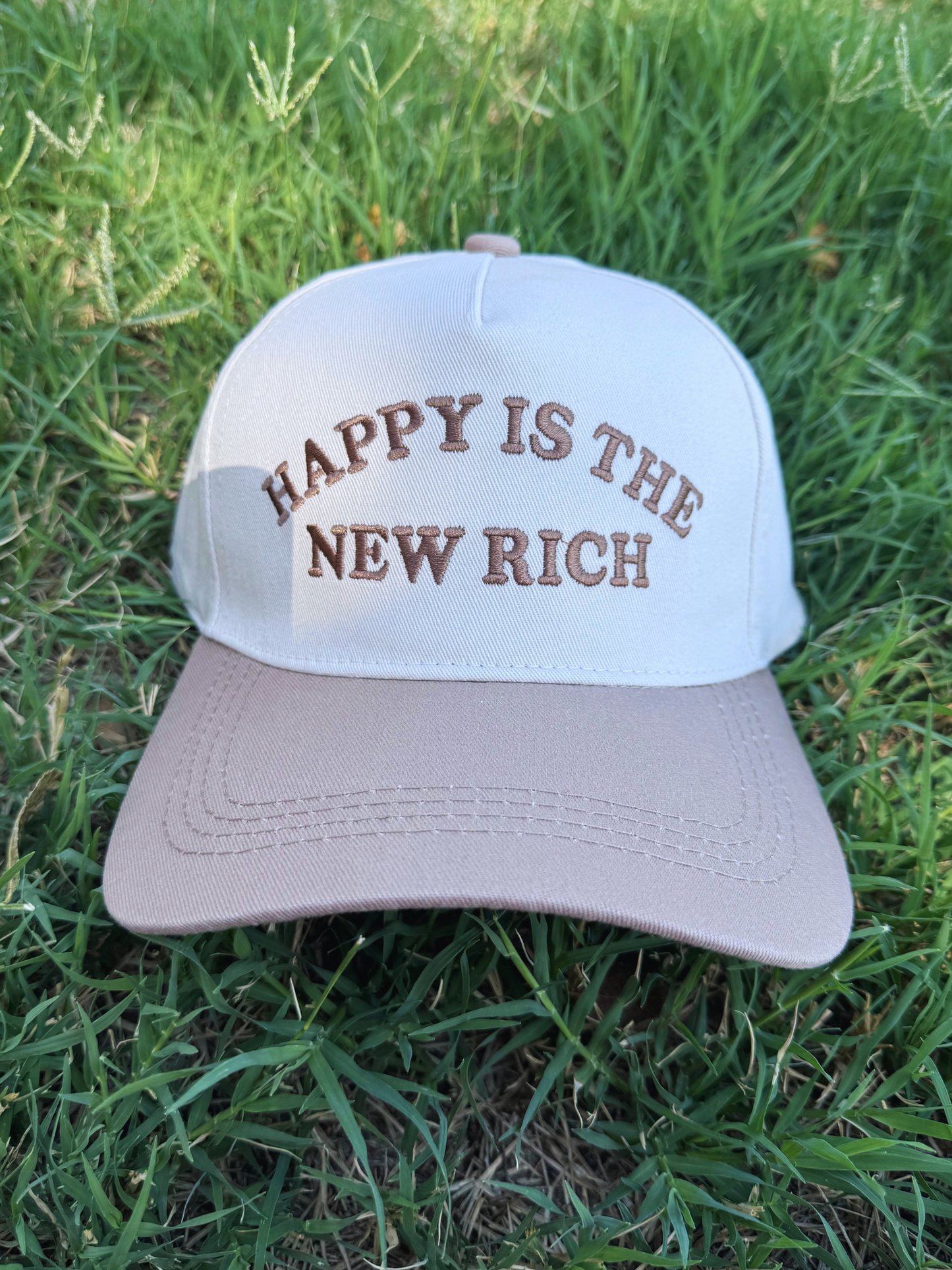 Happy Is The New Rich Cap