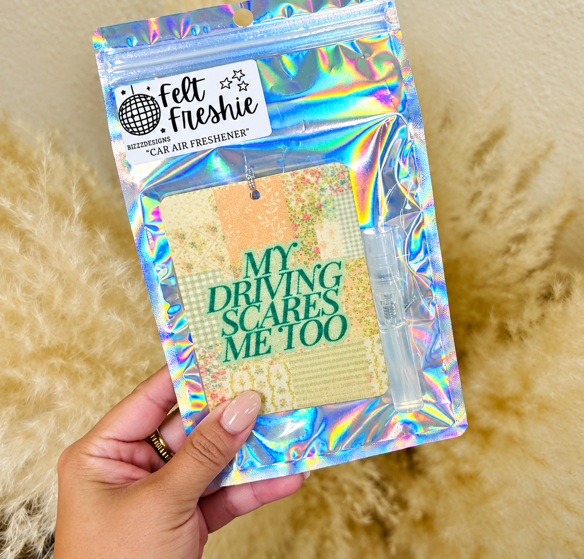 My Driving Scares Me Too Car Air Freshener
