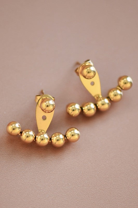 Stud Jacket Earrings