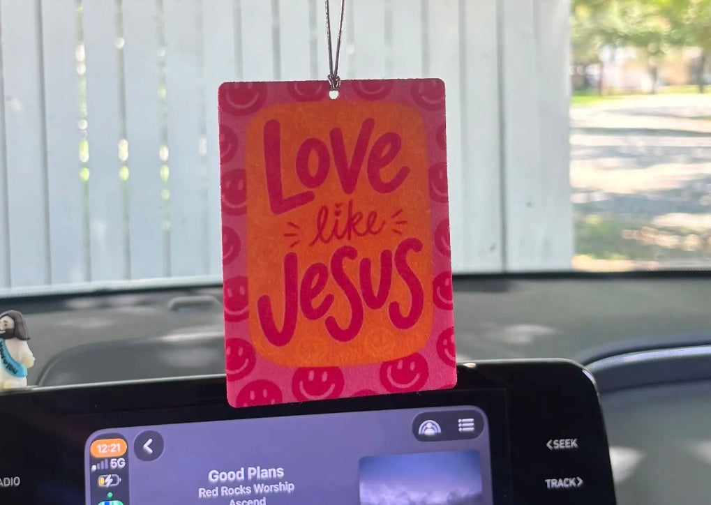 Love Like Jesus Car Air Freshner