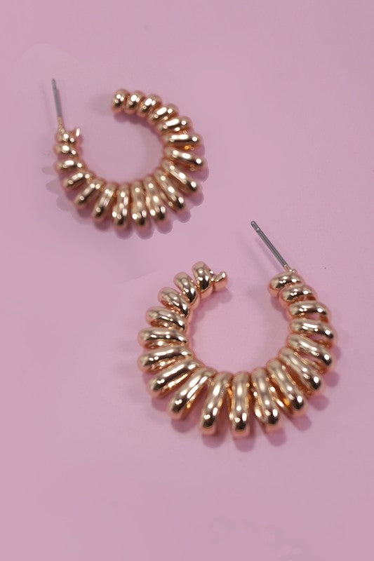 Classic Coiled Hoop Earrings