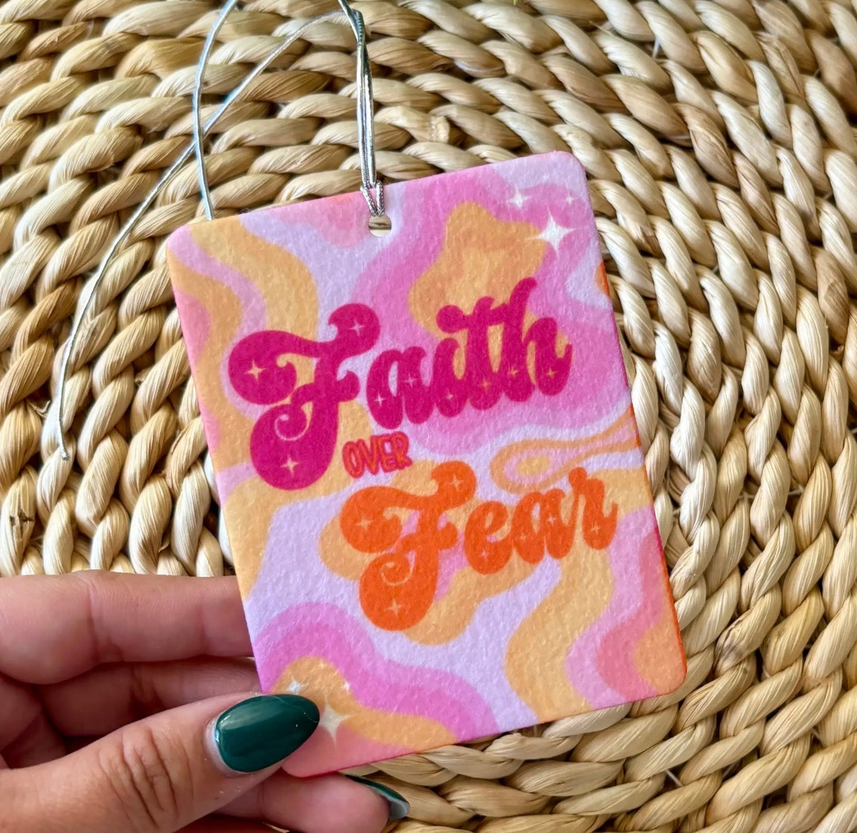 Faith Over Fear Car Air Freshener