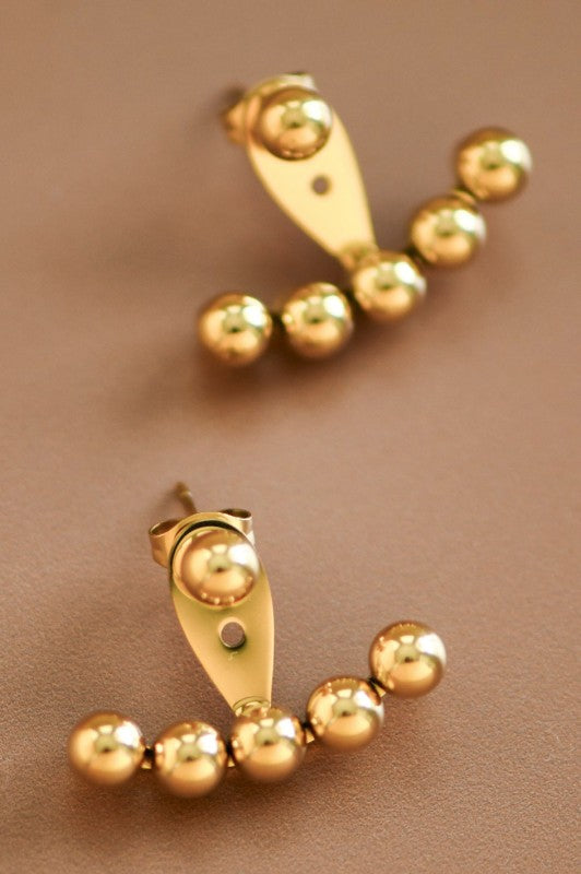 Stud Jacket Earrings