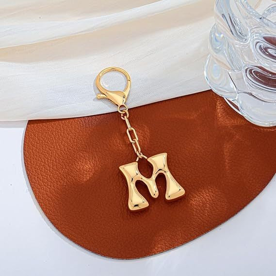 Bubble Letter Monogram Charm
