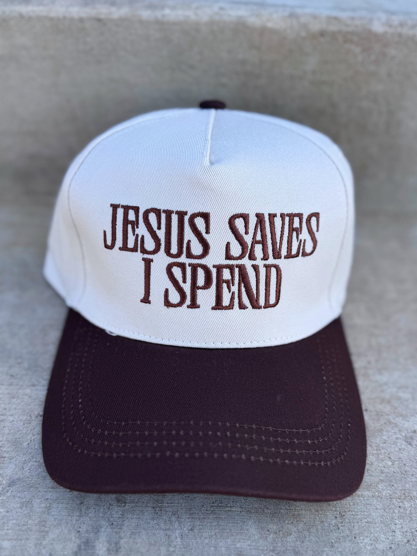 Jesus Saves I Spend Cap