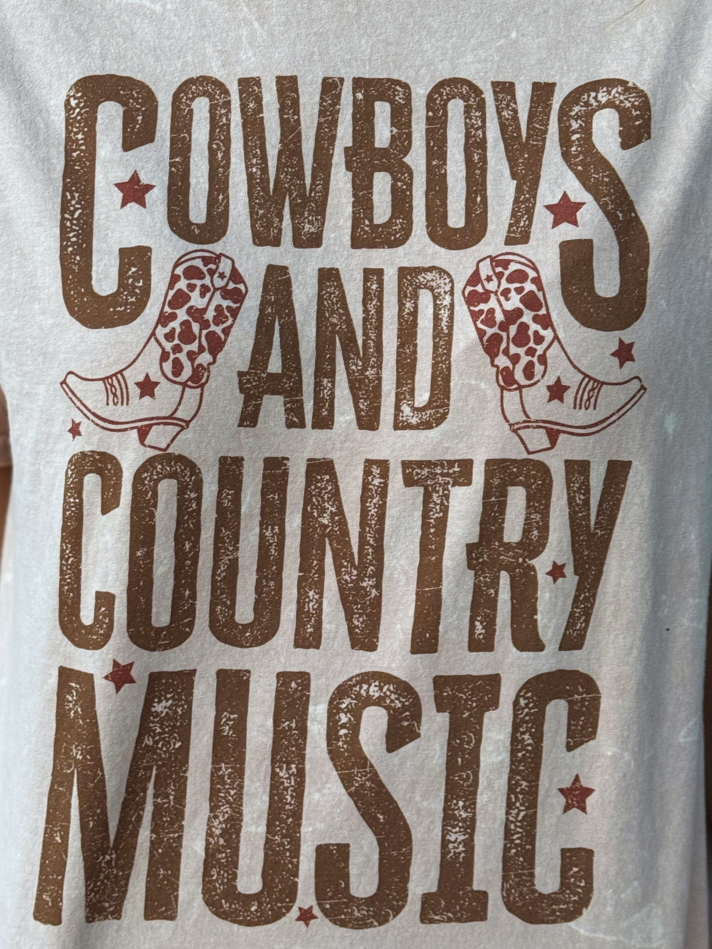 Cowboys and Country Music Washed T-Shirt